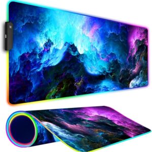 Large RGB Gaming Mouse Pad – Dazzling Galaxy