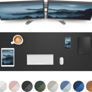 Premium PU Leather Desk Pad (48" x 17")