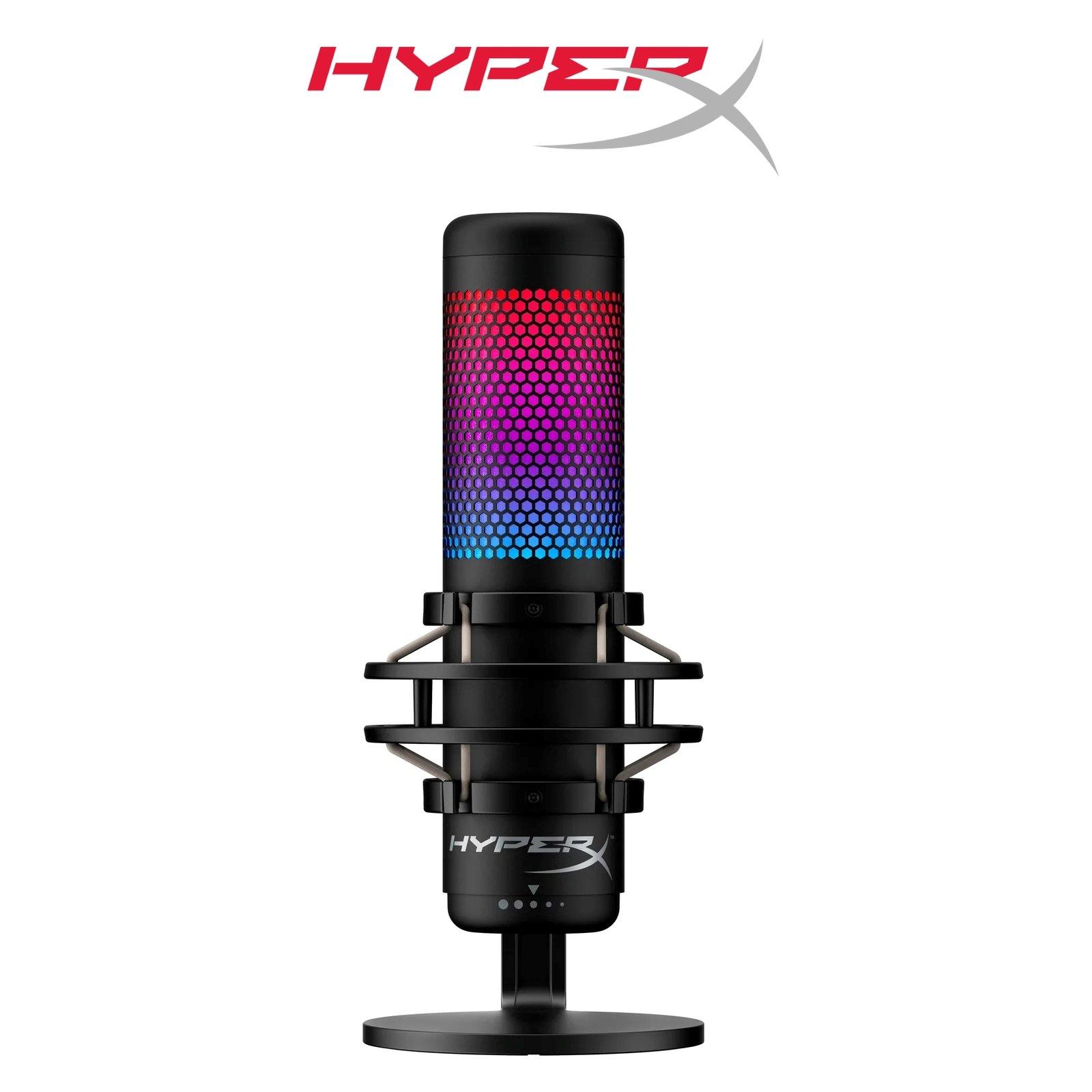 This is the HyperX QuadCast S microphone.
